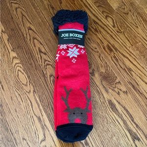 NWT Joe Boxer Sherpa Lined Crew Socks